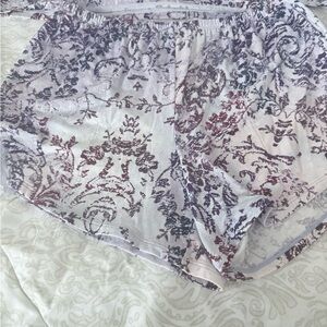 Soma Purple and Red Patterned Sleep Shorts